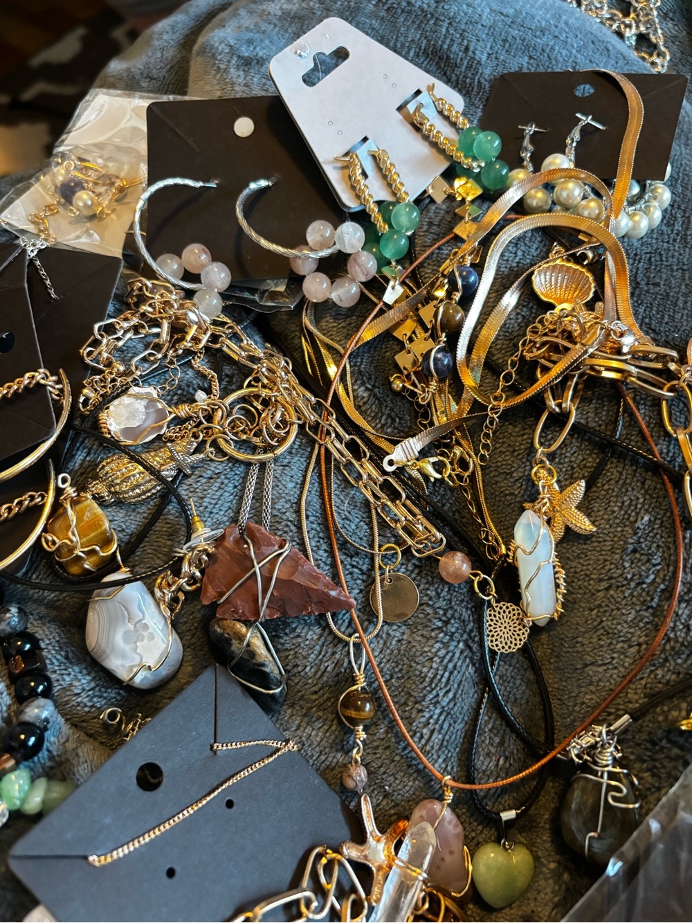 Multi-Color Gemstone Charm Collection Jar - Picture 3 of 4